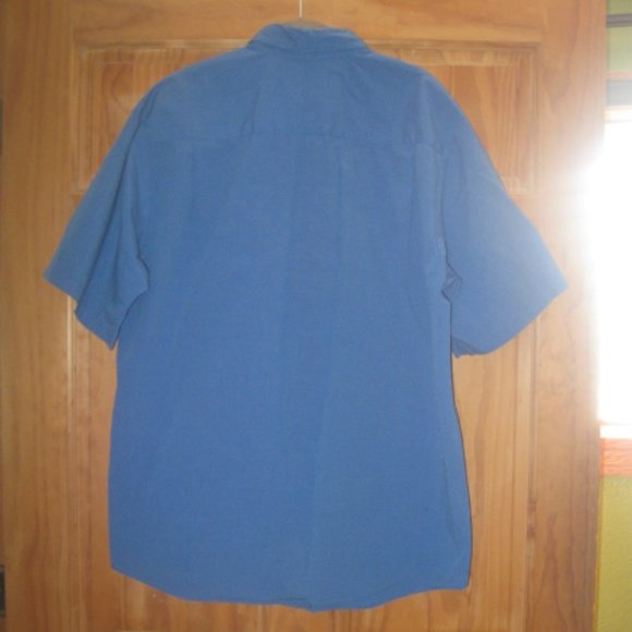 Pepsi Wear Guard Blue Short Sleeve Button Down Shirt - Picture 2 of 2